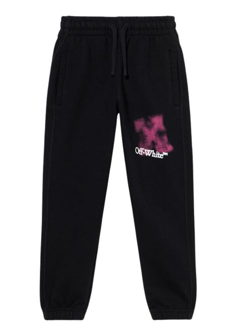 Pantalone bambina nero in cotone OFF WHITE | CH001F5F0011032/MANERO